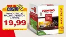 Pewex Kimbo cialde macinato fresco x 150 pz offerta