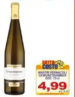 Pewex Mastri vernacoli gewurztraminer DOC offerta