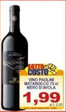 Pewex Vino paolini matarocco nero d'avola offerta