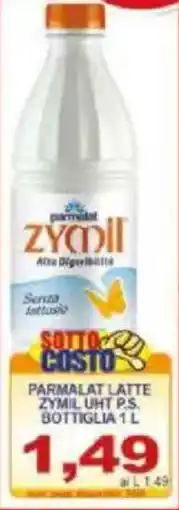 Pewex Parmalat latte zymil UHT p.s. bottiglia offerta