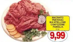 Pewex Macinato per ragu B/A vitellone confezione famiglia offerta