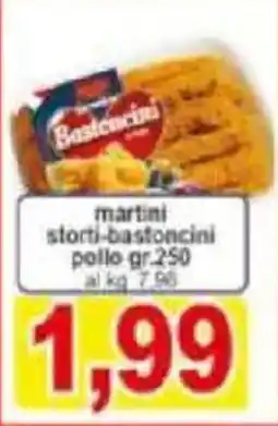 Pewex Martini storti-bastoncini pollo offerta