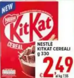 Iper Triscount Nestle kitkat cereali offerta