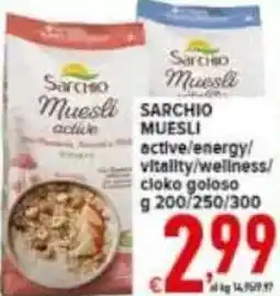 Iper Triscount Sarchio muesli offerta
