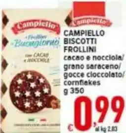 Iper Triscount Campiello biscotti frollini offerta