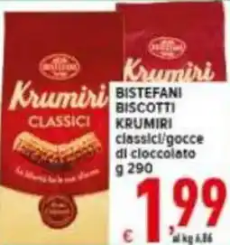 Iper Triscount Bistefani biscotti krumiri offerta