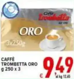 Iper Triscount Caffe trombetta oro offerta