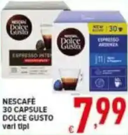 Iper Triscount NESCAFE 30 CAPSULE DOLCE GUSTO offerta