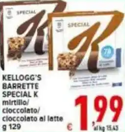 Iper Triscount Kellogg's barrette special k offerta