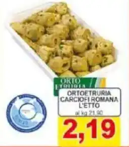 Pewex Ortoetruria carciofi romana l'etto offerta