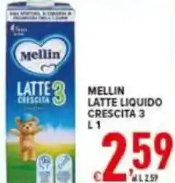 Iper Triscount Mellin latte liquido crescita 3 offerta