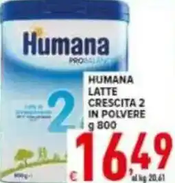 Iper Triscount Humana latte crescita 2 in polvere offerta