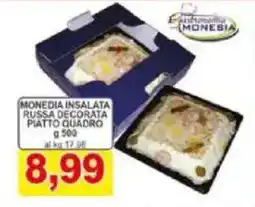 Pewex Monesia insalata russa decorata piatto quadro offerta