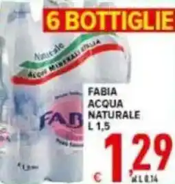Iper Triscount Fabia acqua naturale offerta