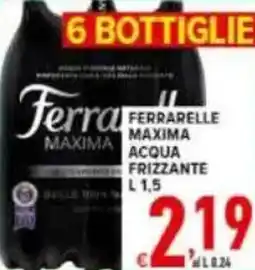 Iper Triscount Ferrarelle maxima acqua frizzante offerta