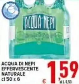 Iper Triscount Acqua di nepi effervescente naturale offerta