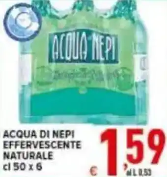 Iper Triscount Acqua di nepi effervescente naturale offerta