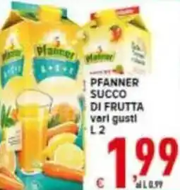 Iper Triscount Pfanner succo di frutta offerta