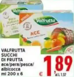 Iper Triscount Valfrutta succhi di frutta offerta