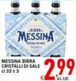Iper Triscount Messina birra cristalli di sale offerta