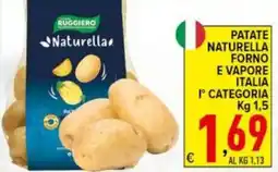 Iper Triscount Patate naturella forno e vapore italia 1° categoria offerta