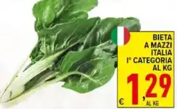 Iper Triscount Bieta a mazzi italia 1° categoria offerta