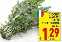 Iper Triscount Cicoria a mazzi italia 1° categoria offerta
