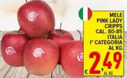 Iper Triscount Mele pink lady cripps cal. 80-85 italia 1° categoria offerta