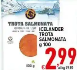 Iper Triscount Icelander trota salmonata offerta