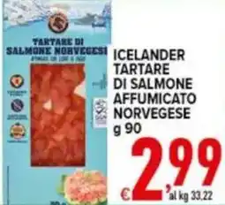Iper Triscount Icelander tartare di salmone affumicato norvegese offerta