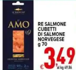 Iper Triscount Re salmone cubetti di salmone norvegese offerta