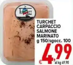 Iper Triscount Turchet carpaccio salmone marinato offerta