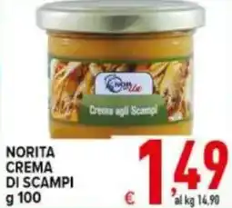 Iper Triscount Norita crema di scampi offerta