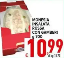 Iper Triscount Monesia insalata russa con gamberi offerta