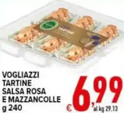 Iper Triscount Vogliazzi tartine salsa rosa e mazzancolle offerta
