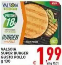 Iper Triscount Valsoia super burger gusto pollo offerta