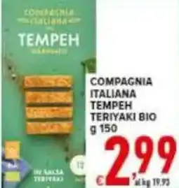 Iper Triscount Compagnia italiana tempeh teriyaki bio offerta