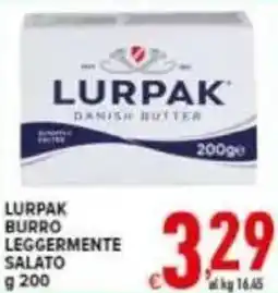 Iper Triscount Lurpak burro leggermente salato offerta