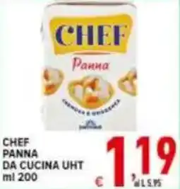 Iper Triscount Chef panna da cucina uht offerta