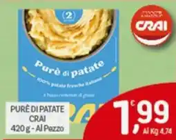 Crai Pure di patate CRAI offerta