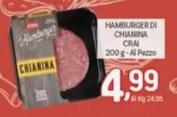 Crai Hamburger di chianina CRAI offerta