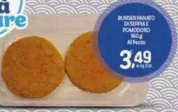 Crai Burger panato di seppia e pomodoro offerta