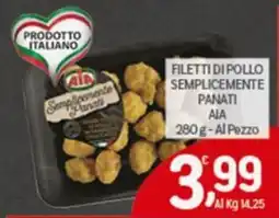 Crai Filetti di pollo semplicemente panati AIA offerta