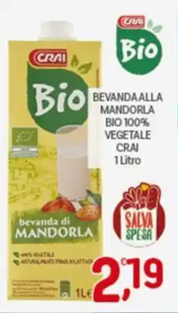 Crai Bevandaalla mandorla bio 100% vegetale CRAI offerta