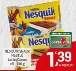 Crai Nesquik snack NESTLÉ offerta