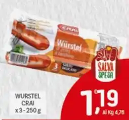 Crai Wurstel CRAI offerta