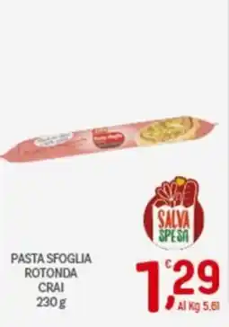 Crai Pasta sfoglia rotonda CRAI offerta