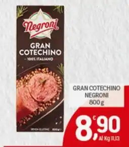 Crai Gran cotechino NEGRONI offerta