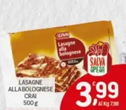 Crai Lasagne alla bolognese CRAI offerta