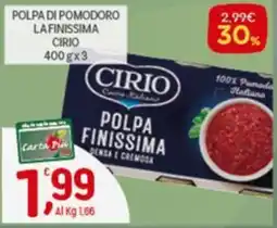 Crai Polpa di pomodoro la finissima CIRIO offerta